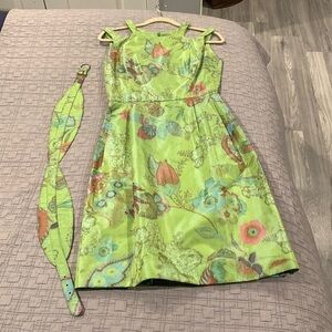 Oscar De La Renta Green Dress